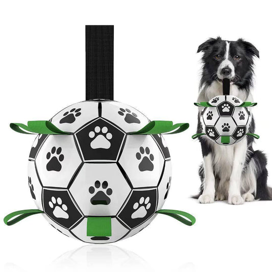 Interactive Dog Football Toy Soccer Ball Inflated Training Toy For Dogs Outdoor Border Collie Balls For Large Dogs Pet Supplies - Skippy Dogs