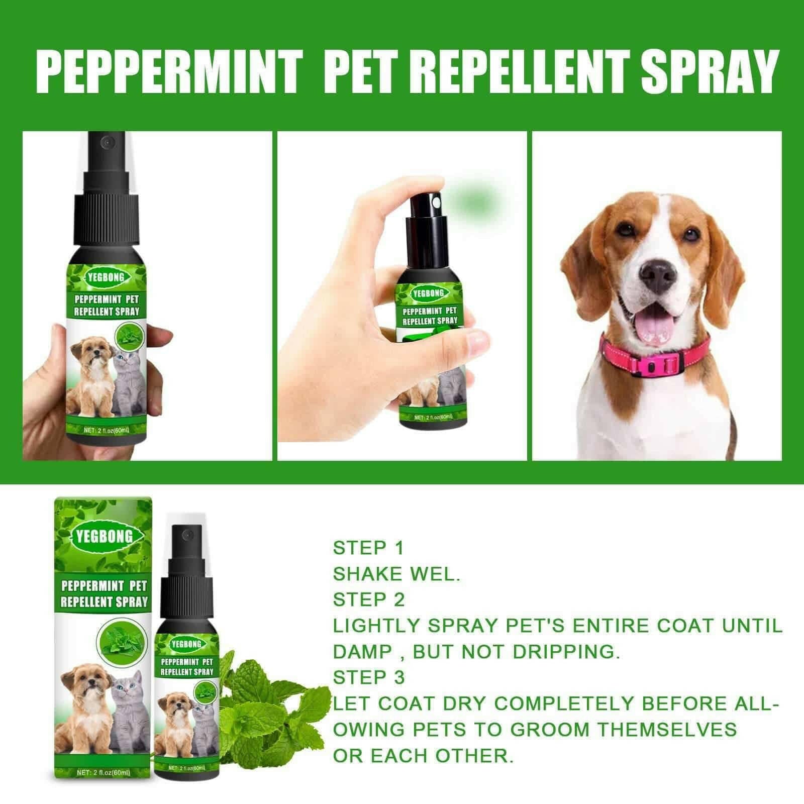 Mint Pet Dog Acarus Killing Fungus Dogs And Cats Spray.