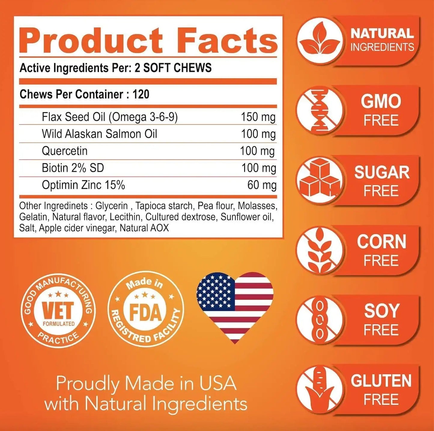 Omega 3 for Dogs Dog Skin and Coat Supplement Fish Oil.