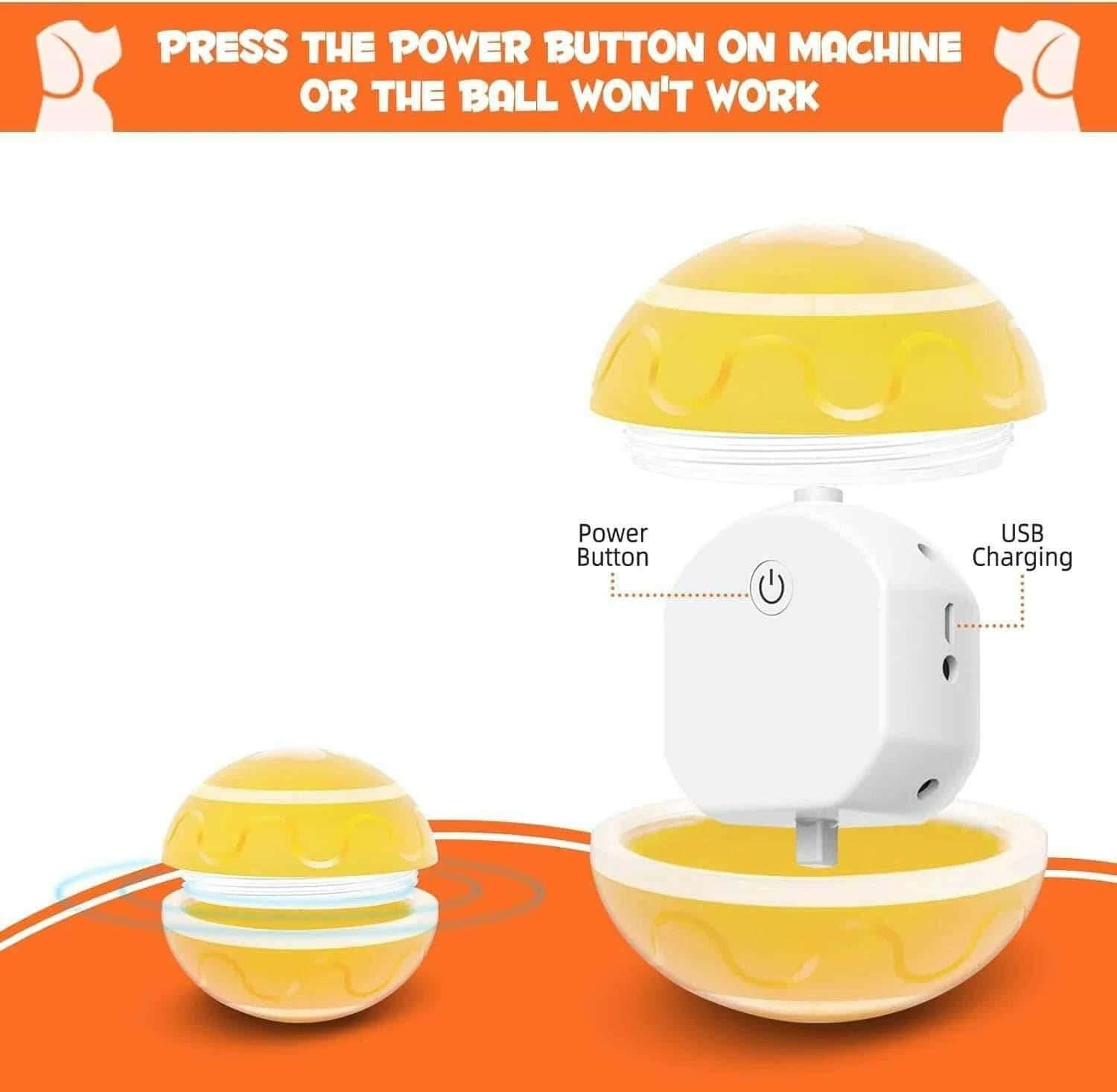 Peppy Pet Ball for Dogs- Interactive Toy.