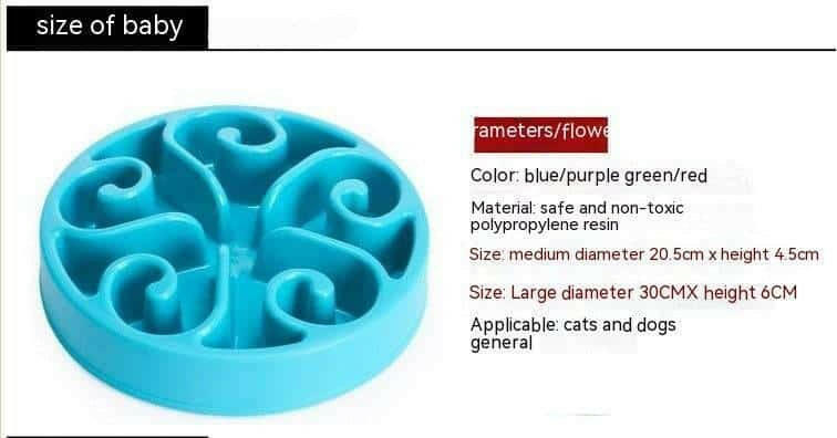 Pet Anti-choke Food Basin Dog Food Bowl.