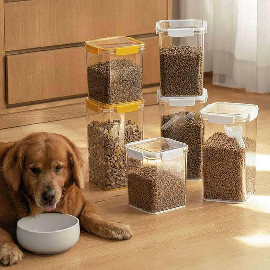 Pet Cat Food Dog Food Sealed Storage Bucket.