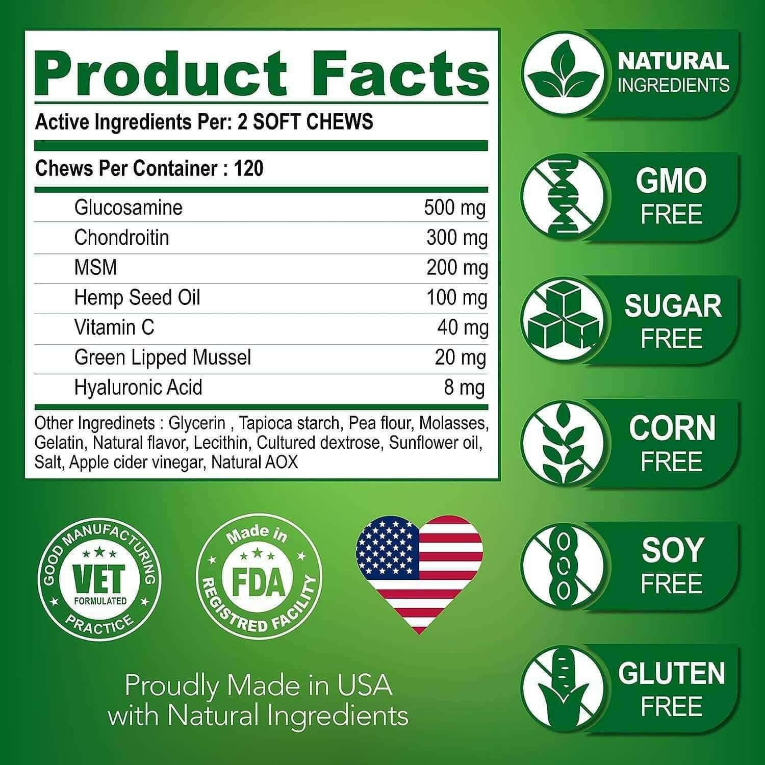 Pet Hip & Joint Supplement Chondroitin.