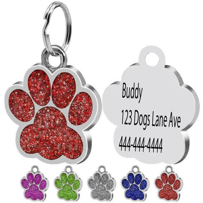 Pet Lover Gift Custom Dog Tag Personalized Flash.