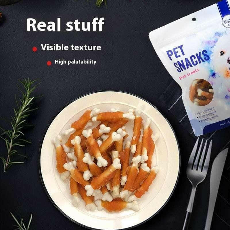 Pet Snack Chicken Wrapped Around Milk Bones 400g.