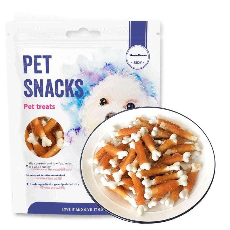 Pet Snack Chicken Wrapped Around Milk Bones 400g - Skippy Dogs