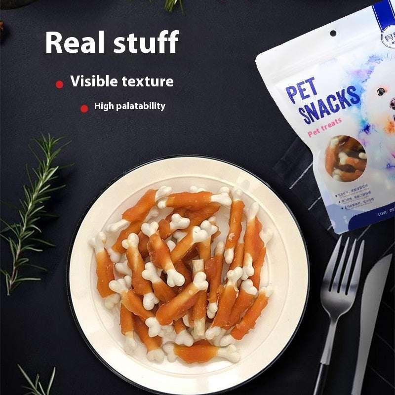 Pet Snack Chicken Wrapped Around Milk Bones 400g - Skippy Dogs