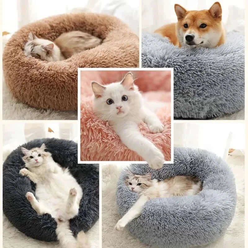 Plush Round Dog Bed - Skippy Dogs