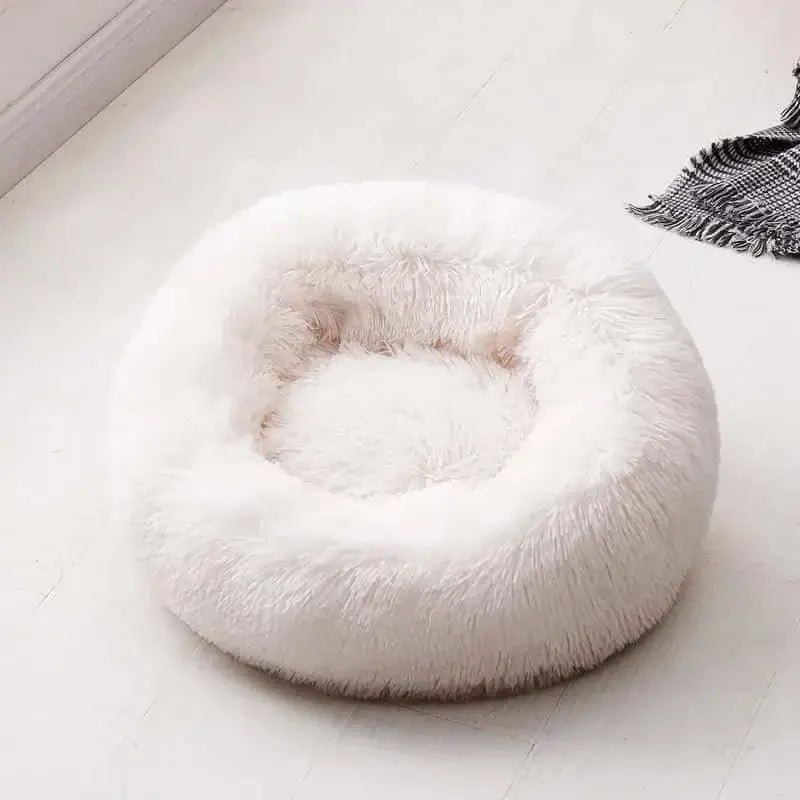 Plush Round Dog Bed.