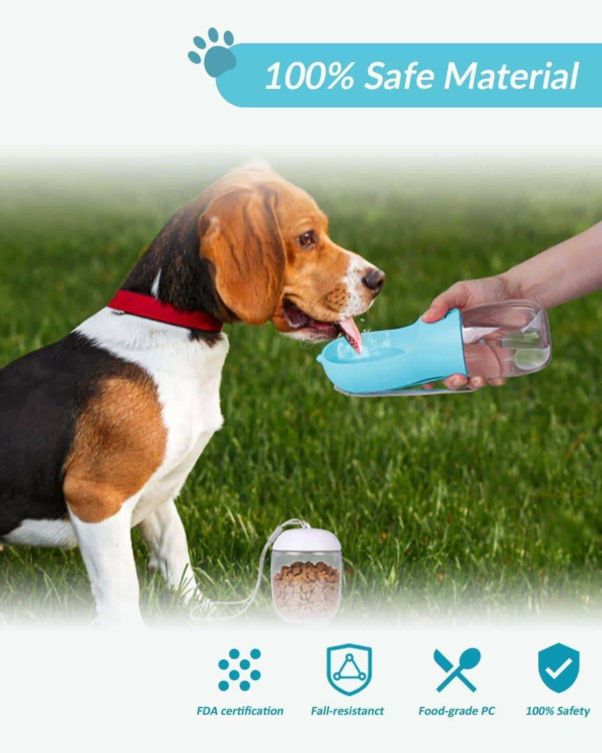 Ravel Puppy Water Bowl Dog Water Bottle.