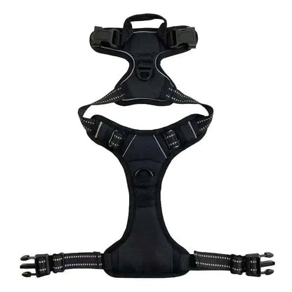 Reflective Nylon Chest and Back Harness for Dogs.