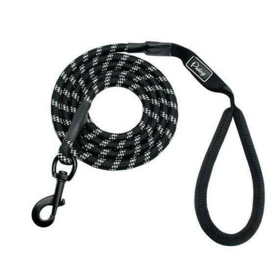 Small, medium and large dogs climbing ropes.