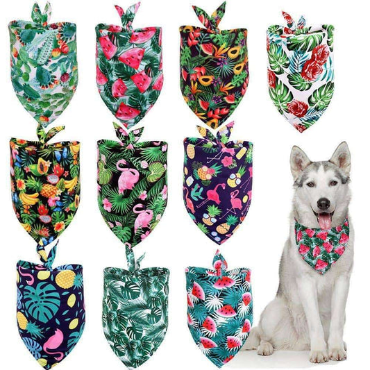 Tropical Wind Fruit Pet Drool Towel For Dogs.