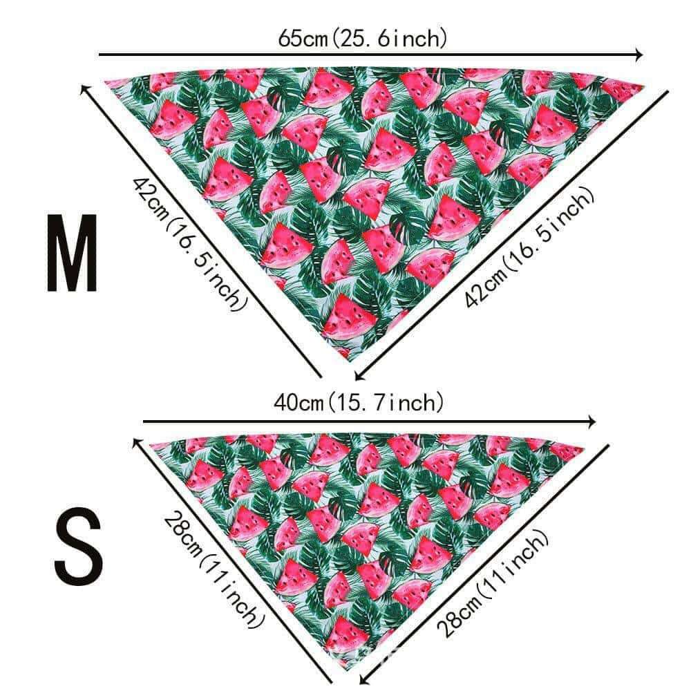 Tropical Wind Fruit Pet Drool Towel For Dogs.